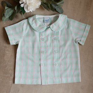 Bailey Boys Baby Dressy Bubble - Bridgewater Green & Blue Plaid